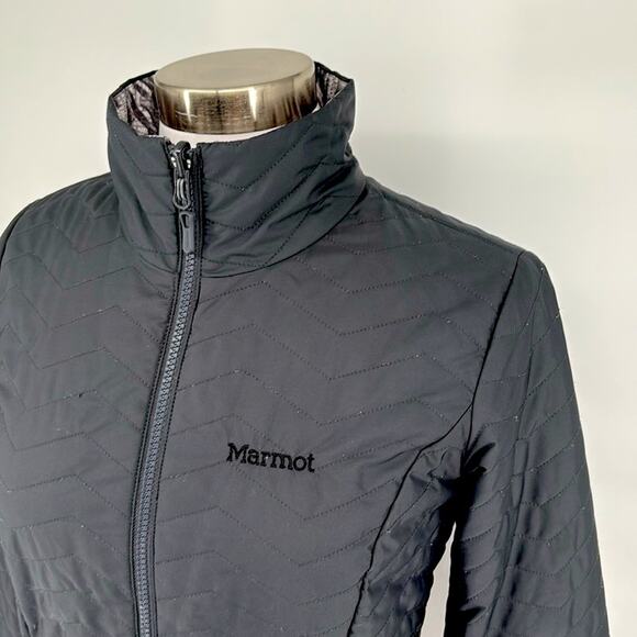 Marmot Women’s Lightweight Gray Reversible Zip Up Quilted Jacket Size XS - Picture 9 of 16